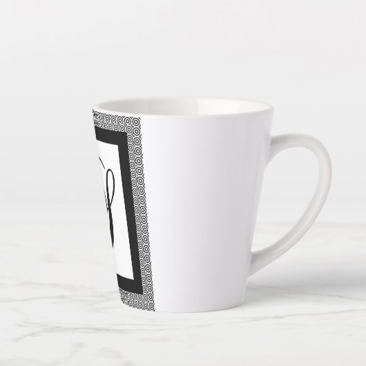 TASSE LATTE MONOGRAMME INITIAL S (Droite)