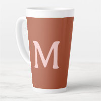Monogramme personnalisé orange brûlé