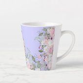 Tasse Latte Monogramme Purple Parfum Bouteille Floral Plutôt C (Droite)