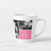 Tasse Latte Monogramme rose de 5 Modèles photo (Droite)