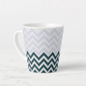 Tasse Latte Monogramme rustique Super chic (Angle gauche)