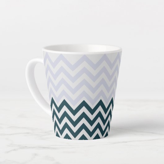 Tasse Latte Monogramme rustique Super chic (Angle gauche)