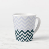 Tasse Latte Monogramme rustique Super chic (Angle droit)