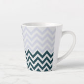 Tasse Latte Monogramme rustique Super chic (Droite)