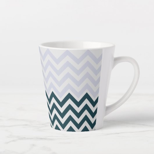 Tasse Latte Monogramme rustique Super chic (Droite)