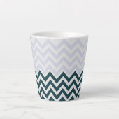 Tasse Latte Monogramme rustique Super chic (Devant)