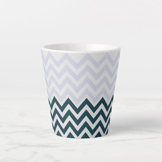 Tasse Latte Monogramme rustique Super chic (Devant)