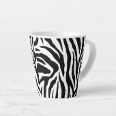 Tasse Latte Monogramme Zebra Motif animal (Angle droit)