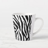 Tasse Latte Monogramme Zebra Motif animal (Droite)
