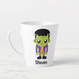 Tasse Latte Monstre de Frankenstein vert Halloween