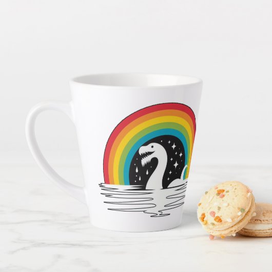 Tasse Latte Monstre de la mer de Raibow (En situation)