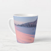 Tasse Latte Montagnes neigeuses (Angle gauche)