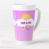 Tasse Latte Monter et voler la boule (Angle droit)