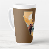 Tasse Latte Monts Ours de Californie (Angle gauche)
