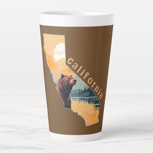 Tasse Latte Monts Ours de Californie (Devant)