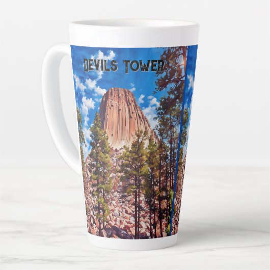 Tasse Latte Monument national de Devils (Angle gauche)