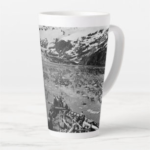 Tasse Latte Monument national vintage de la baie des glaciers 