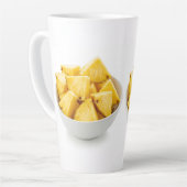 Tasse Latte morceaux d'ananas dans un bol (Angle gauche)