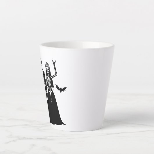 Tasse Latte Mort de Til noir et blanc (Devant)