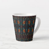 Tasse Latte Mosaïque motif verre tendu (Angle droit)
