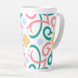 Tasse Latte Mosaïque/pastel/ressort