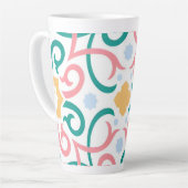 Tasse Latte Mosaïque/pastel/ressort (Angle gauche)