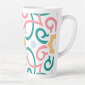 Tasse Latte Mosaïque/pastel/ressort (Droite)