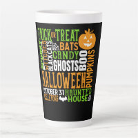 Mot d'Halloween Jumble coloré mignon araignée Citr