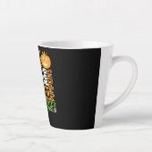 Tasse Latte Mot d'Halloween Jumble coloré mignon araignée Citr (Droite)