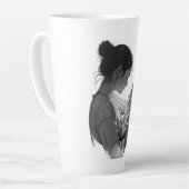 Tasse Latte Mother & Baby artwork (Angle gauche)