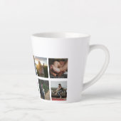 Tasse Latte Mothers Photo Collage Script Best Mom Ever (Droite)