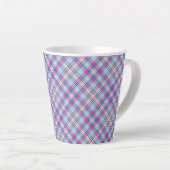 Tasse Latte Motif-52902 Royal Blue Black Checks (Angle droit)