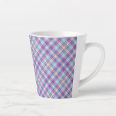 Tasse Latte Motif-52902 Royal Blue Black Checks (Droite)