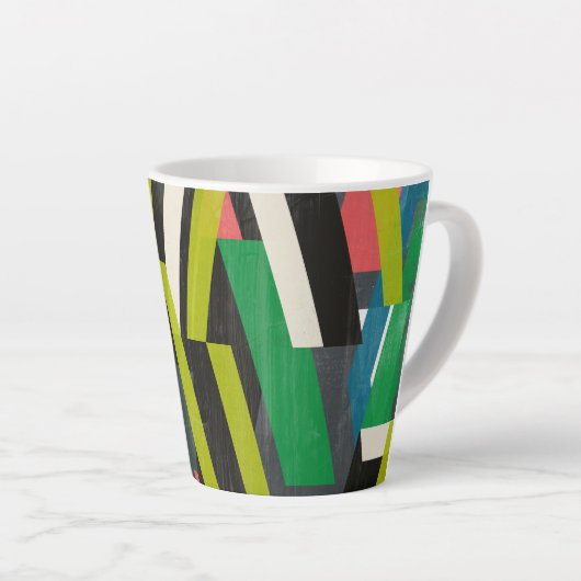 Tasse Latte Motif à flux de suspension diagonal (Angle droit)