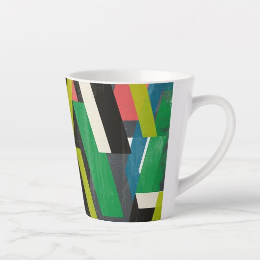 Tasse Latte Motif à flux de suspension diagonal (Droite)