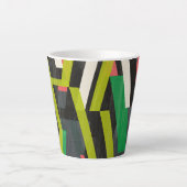 Tasse Latte Motif à flux de suspension diagonal (Devant)