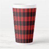 Tasse Latte Motif à plaid de Red Buffalo (Devant)