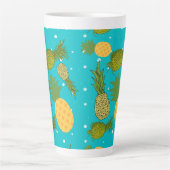Tasse Latte motif ananas (Devant)