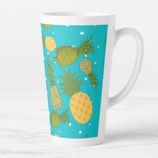 Tasse Latte motif ananas (Droite)