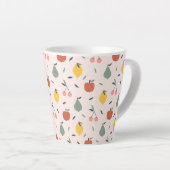 Tasse Latte Motif aux fruits mignons (Angle droit)
