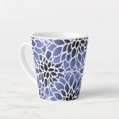 Tasse Latte Motif Blue Dahlia (Angle gauche)