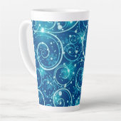 Tasse Latte Motif Blue Winter Swils (Angle gauche)