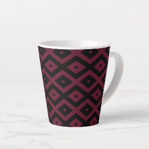 Tasse Latte Motif bourguignon et diamant noir