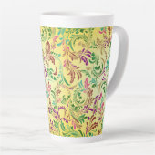 Tasse Latte Motif Branches Design-78466 (Angle droit)