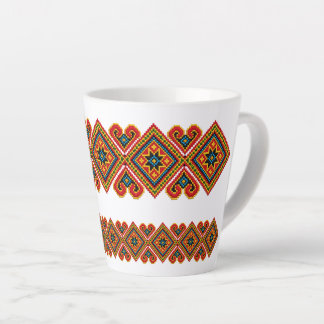 Tasse Latte Motif brodé géométrique