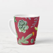 Tasse Latte Motif Cactus 4 (Angle gauche)