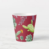 Tasse Latte Motif Cactus 4 (Devant)