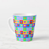 Tasse Latte Motif cardiaque (Angle gauche)