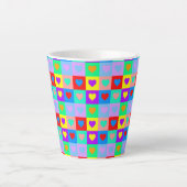 Tasse Latte Motif cardiaque (Devant)