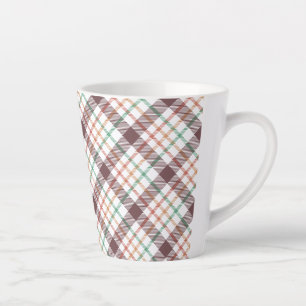 Tasse Latte Motif carreaux classique